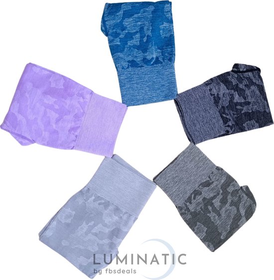 Sportlegging Dames - Yoga Legging - Fitness Legging - Legging Dames - Sport Legging - Shapewear Dames - Camouflage Broek - Camo - Luminatic® - Donker Grijs - Maat S — afbeelding 2