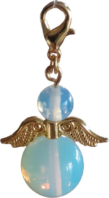 Beschermengel Amethist (halfedelsteen, tashanger, sleutelhanger, geluk engel) (Raamhanger, raamkristal, kersthanger, kerst ornament, cadeau, raamdecoratie, bescherm engel,) (raam hanger, fengshui
