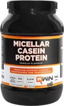 QWIN Casein Protein - Slow Release / Night Protein - Vanilla 700g - 23 shakes - NZVT keurmerk