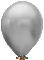 Zakje Met 15 Zilveren Ballonnen 30cm Doorsnee Biologisch Afbreekbaar