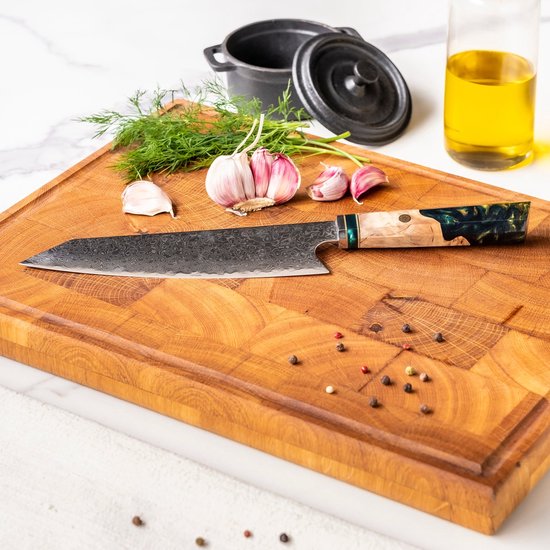 Shinrai Japan - Couteau de chef japonais 23 cm - Couteau de cuisine - Couteau - Édition spéciale Emerald - Avec coffret cadeau de Luxe