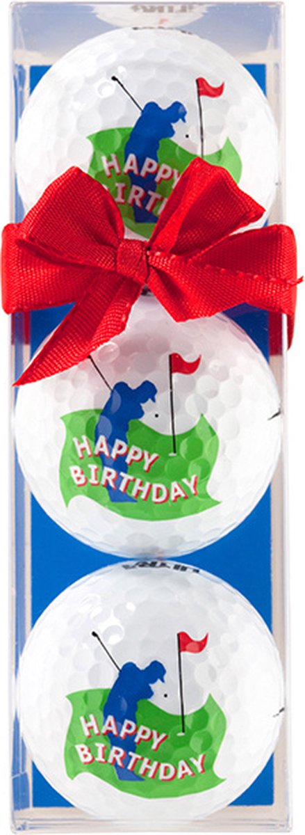 Golfballen Happy Birthday
