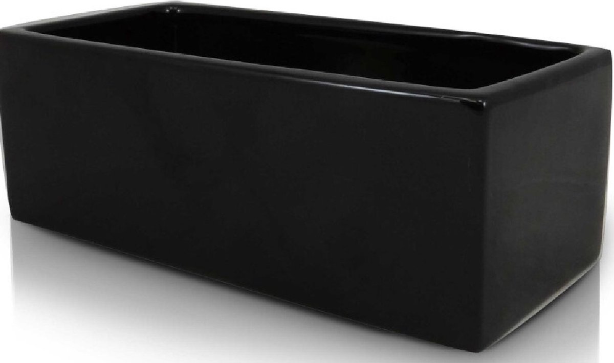 Decoratieve bloempot Piano 25x13x10cm keramiek / zwart