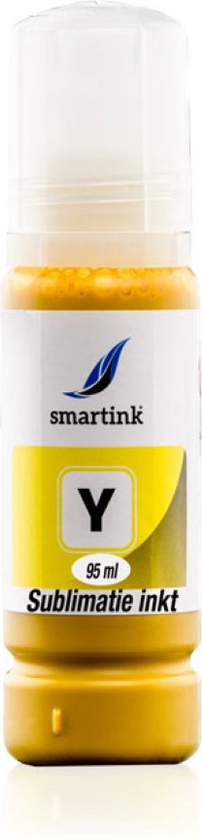 Geschikt Epson 102 XXXL Ecotank Sublimatie inkt Geel (Y) 95 ml inktfles- Smart Ink Huismerk (Alleen Geschikt voor hittepers)