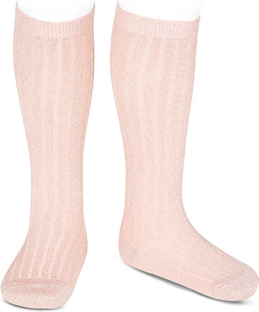 Cóndor Kniekous Rib Glitter | 3220/2 | Old Rose | 3-6 mnd | maat 00