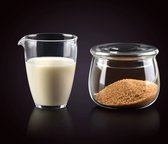 Affekdesign - Ensemble duo pot à lait en verre (200ml) et sucrier (320ml)