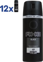 Axe Black Bodyspray Deodorant (voordeelverpakking) - 12 x 150 ml