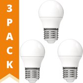 ProLong LED Lamp E27 Mat - G45 Bol - Warm wit licht - 2.5W vervangt 25W - 3 lampen