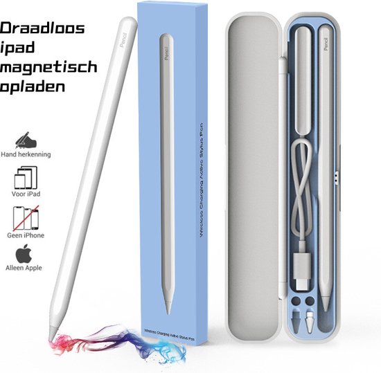 groentje Wrok Motiveren Doogo® Stylus Pen - Draadloos iPad magnetisch opladen - Active Stylus  Pencil - 2023... | bol.com