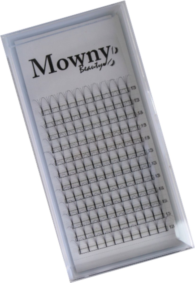 Mowny Beauty - Wimperextensions - 4D Premade Fans - 13mm 0,07mm D-krul - Natuurlijke Wimperextensions - Russisch Volume