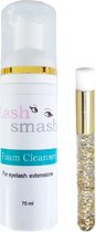 Foam cleanser mild parabeen vrij - 70 ml – wimper shampoo – NU MET Wimper reinigingsborstel - Lash foam shampoo - lash soap - wimper zeep - cleanser for eyelashes - wimper schuim - wimper reiniging- olievrij