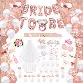 Anniversaire de mariage en arche de ballons - Pilier d'arbre à Ballons - Décoration de mariage en arche de ballons - Set prêt à l'emploi comprenant une pompe - Champagne rosé - Mariée - Mariage