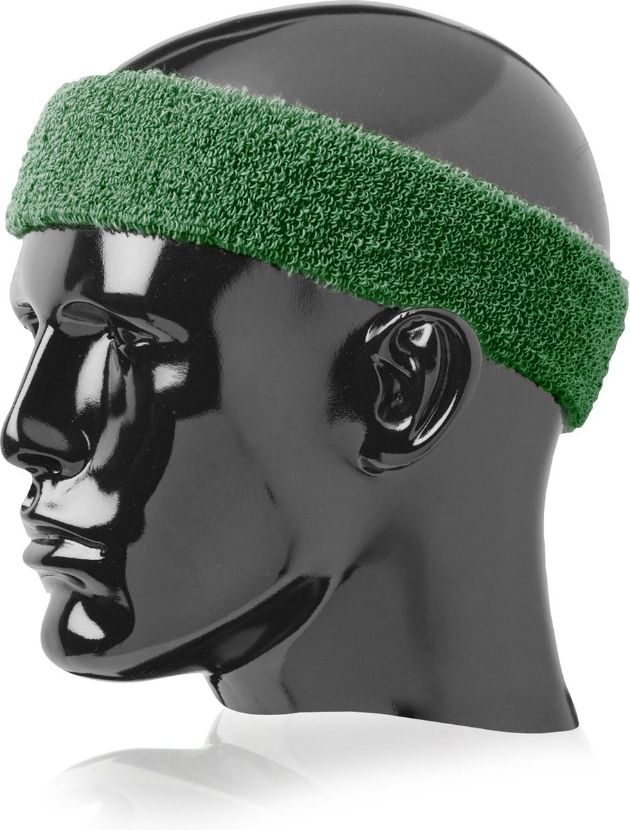 TCK - Sporthoofdband - Multisport - Pro - Sports Headband - Volwassenen - Donkergroen- One Size