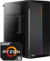 AMD Split Gaming PC | AMD Ryzen 5 - 4600G | 16 GB DDR4 | 500 GB SSD - NVMe | Windows 11 Pro