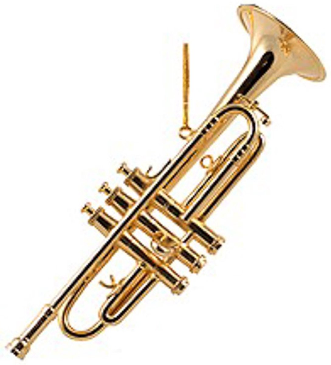 Kerstversiering trompet