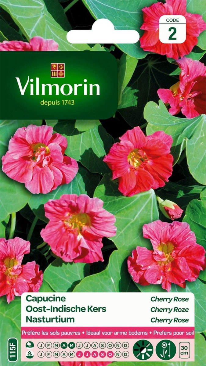 Vilmorin - Oost-Indische kers - Cherry Roze - V115