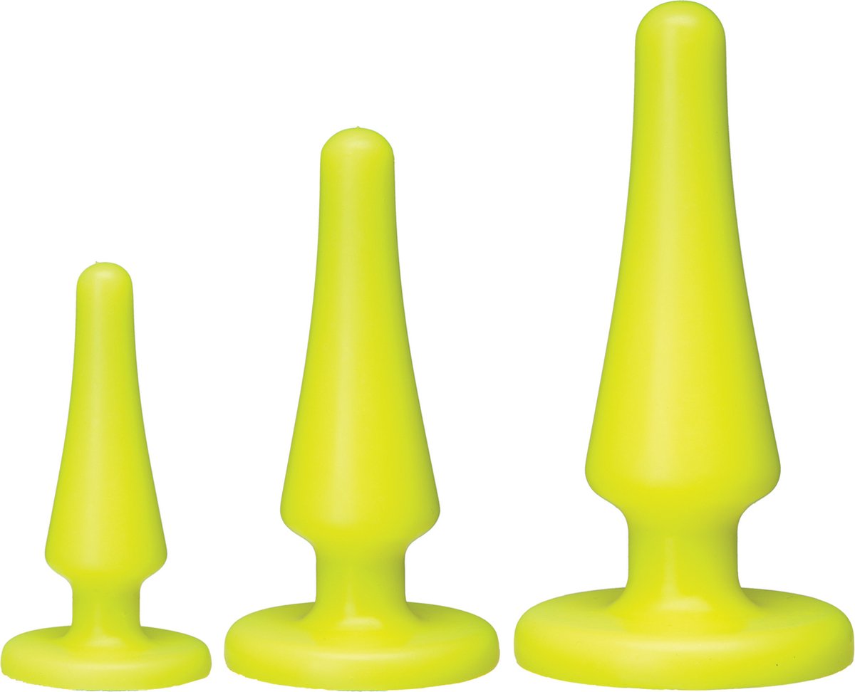 Goedkoopste American Pop - Launch! Silicone Anal Trainer Set - Geel
