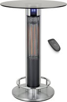 Hyundai statafel met infrarood verwarming 1600W - Terrasverwarmer elektrisch staand - incl. Afstandsbediening Hyundai statafel met infrarood verwarming 1600W - Terrasverwarmer elektrisch staand - incl. Afstandsbediening