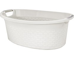 BRANQ - Wasmand Carter met handgrepen - Cotton 40L - Antiek wit