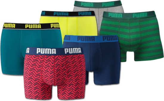 Puma Boxer Shorts 6-Pack Surprise Package - Hussel/Mixte Boxers pour Homme - Taille L