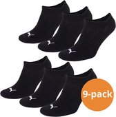 Puma D Invisible Chaussettes de sport - Taille 39-42 - Unisexe - Noir 9-pack