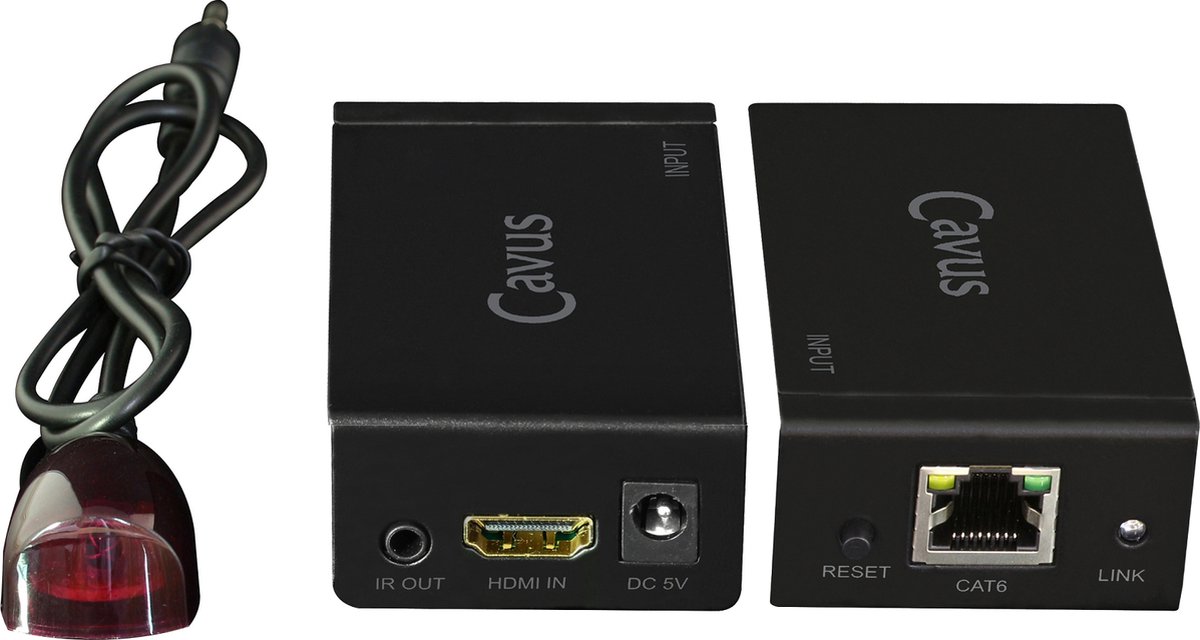 Cavus - HDMI Extender 60m met infrarood