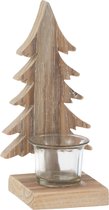 J-Line Kerstboom - hout - bruin