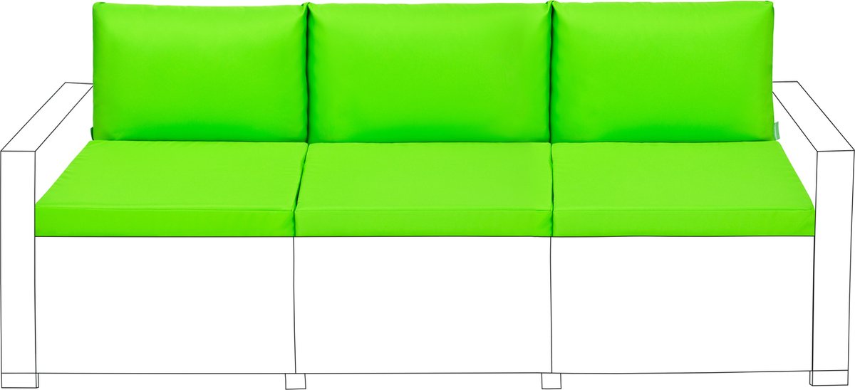 Zitkussens met Rugkussens - Buiten Tuinkussens - Waterbestendige Tuinstoelkussens voor Rotan Stoelen - Stoelkussen voor Terrasmeubilair