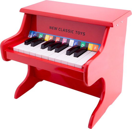New Classic Toys Houten Speelgoed Piano - Rood - Inclusief Muziekboekje |  bol.com