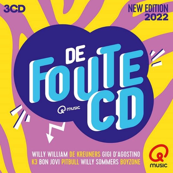 CD cover van Various Artists - De Foute Cd Van Qmusic (2022) (CD) van various artists