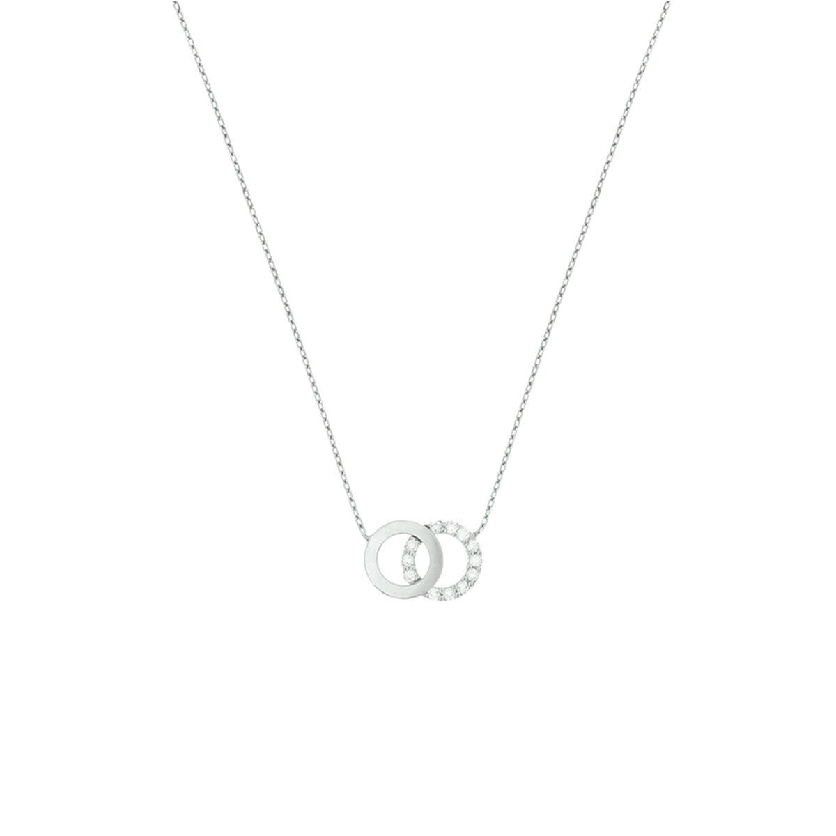 collier rondjes zirkonia 0,8 mm 40 + 4 cm