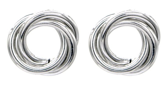 Oorbellen Swirl - RVS - 1,5 cm - Zilverkleurig