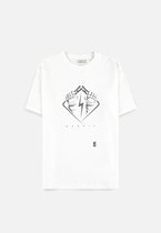6 Siege - Raised Print Heren T-shirt - 2XL - Wit