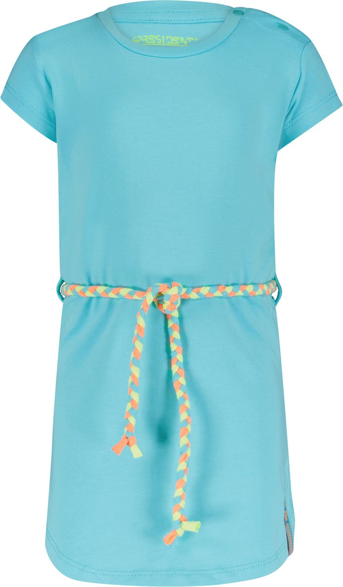 4PRESIDENT Meisjes jurk - Turquoise - Maat 86 - Meisjes jurken