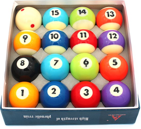 Pegasi Tournament Poolballen set 57,2mm - High-quality premium A-klasse - Fenolhars - Gepolijste Biljartballen - Pool Ballen - 57,2 mm Biljart ballen