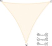 Schaduwdoek driehoek - waterdicht - 5x5x5 m - beige