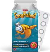 Easyfishoil Omega-3 visolie voedingssupplement met vitamine D. Zachte kauwgellies, de basis voor kinderen.