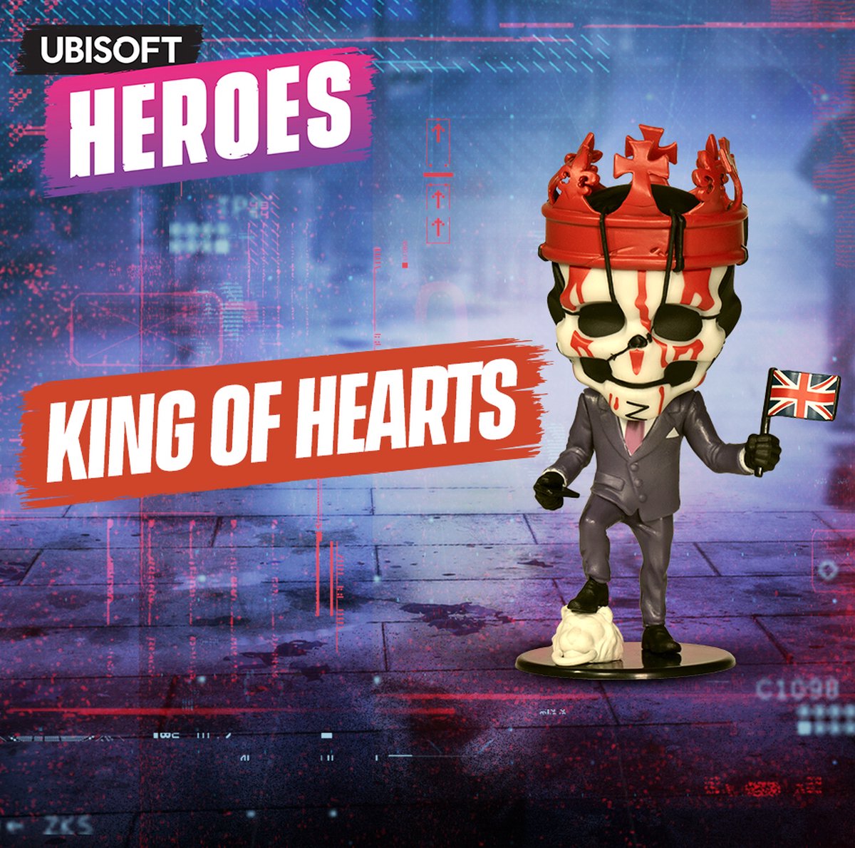 Ubisoft Heroes Chibi Figure Series 2 - Watch Dogs Legion King of Hearts ...