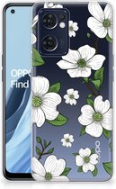 Trendy Telefoonhoesjes OPPO Reno 7 5G | Find X5 Lite Smartphone hoesje Dogwood Flowers