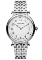 Pontiac Westminster P10065 Horloge - Stainless steel - Silver - Ø 34 mm