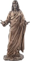 MadDeco - beeldje - Jezus van Nazareth - polystone - bronskleurig 31 cm