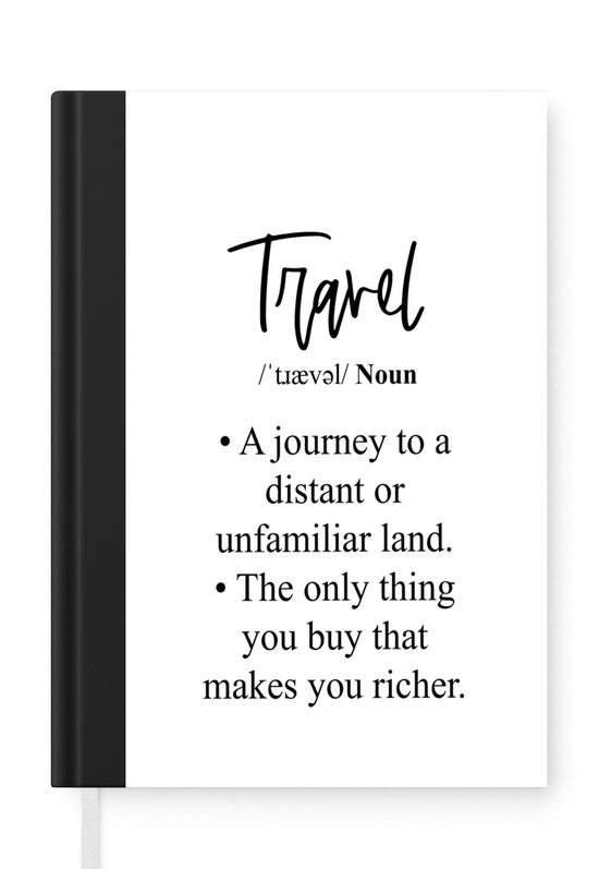 Foto: Kangaro k 5105 alfabetboek a5 a z linnen hard cover zwart 208 paginas leeslint elastiek