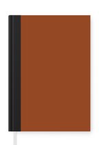Notitieboek - Schrijfboek - Terracotta - Bruin - Palet - Effen - Kleuren - Kleur - Notitieboekje klein - A5 formaat - Schrijfblok