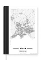 Notitieboek - Schrijfboek - Stadkaart Hoorn - Notitieboekje klein - A5 formaat - Schrijfblok