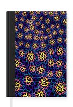 Carnet - Carnet d'écriture - Imprimé panthère - Motifs - Jaune - Carnet - Format A5 - Bloc-notes