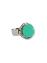 Zatthu Jewelry - N22SS483 - Ivah ring met mintkleurige steen