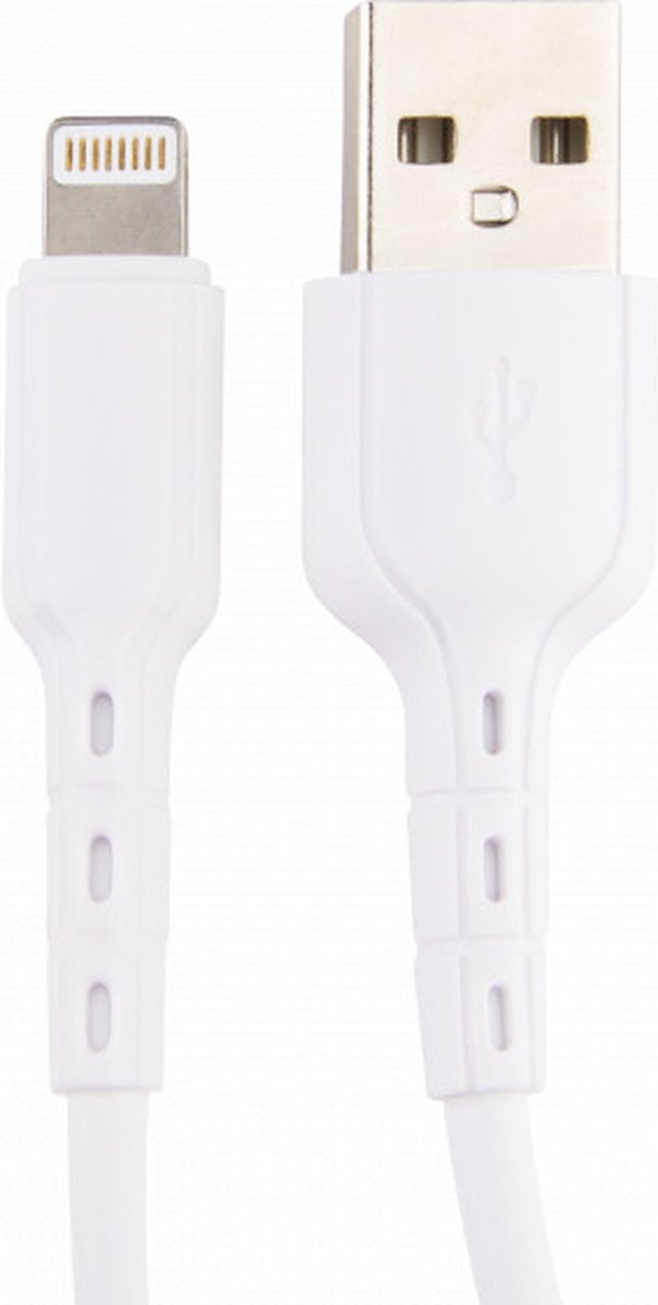 USB Oplader Kabel 2 Meter - Geschikt voor iPhone met Lightning Poort - Oplaadkabel voor 6/7/8/SE/SE2/SE3/X/Xr/Xs/XsMax/11/11 Pro/11 Pro Max - CoverMore