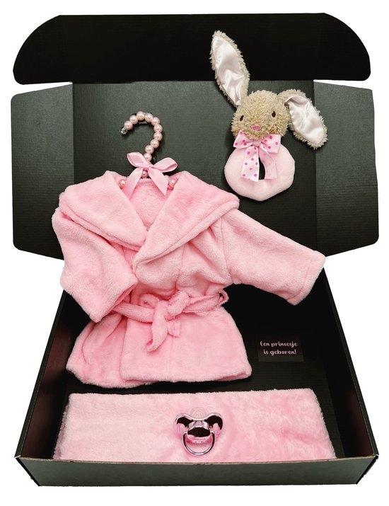 Baby cadeau set, pasgeboren geschenk set jongen voor geboorte baby shower pasgeboren geschenk houten speelgoed grijpen speelgoed badhanddoek mijlpaal baby deken foto requisites roze set konijntje