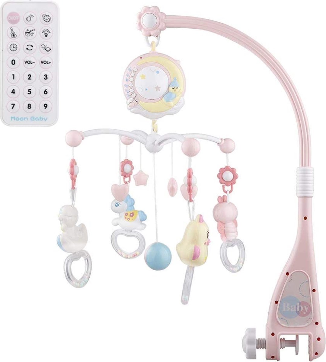Muziekmobiel Baby Bunny - Elegante deco voor boven de box
