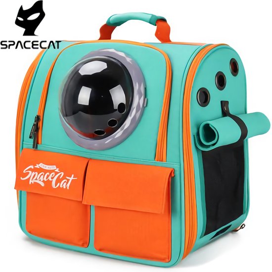 Space Cat - Rugzak - Draagtas - Reistas - Carrier - Transporttas - Huisdier - Katten - Kleine Honden - Paars - Space-Cat